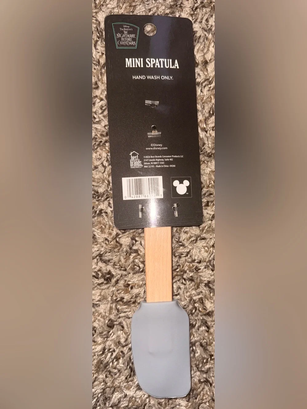 Disney The Nightmare Before Christmas Gray Silicone Whisk